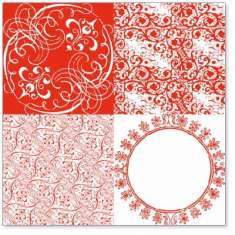 Red Vintage Patchwork: click to enlarge