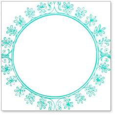 Teal Vintage Circles: click to enlarge