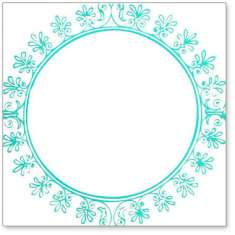 Teal Vintage Circles: click to enlarge