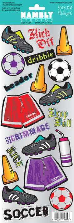 Soccer Mylar Stickers: click to enlarge