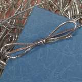 Metallic Silver Stretch Loops